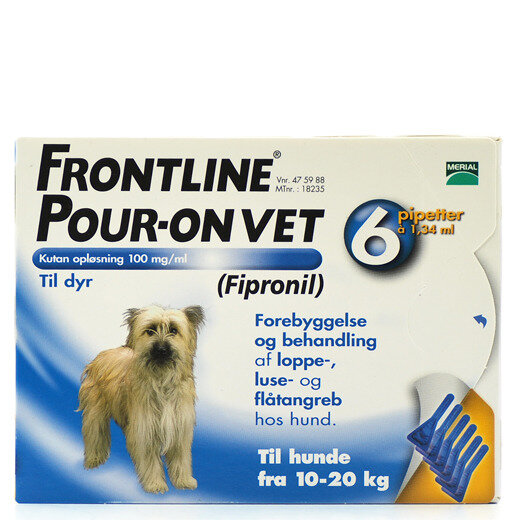 Frontline (Hund 10-20 kg) 6 stk | Køb DinApoteker.dk