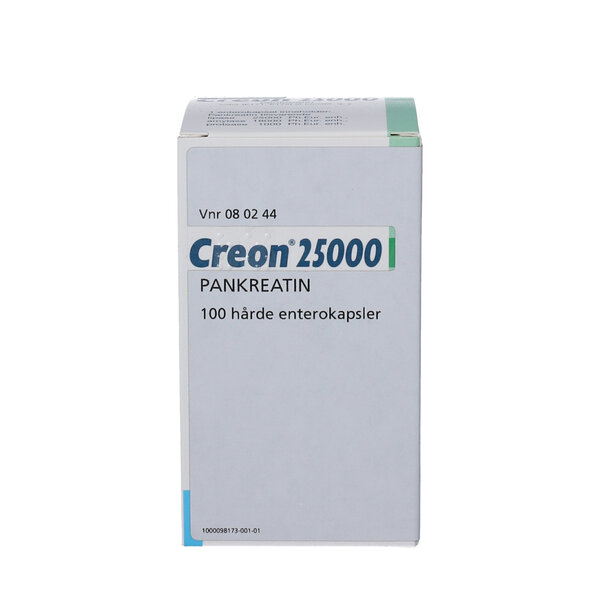 Creon Lipase (OR) 25.000 EPe 100 stk Køb på DinApoteker.dk