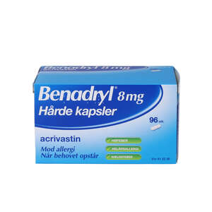 Benadryl 8 mg 96 stk