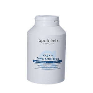 Apotekets Kalk og D-vitamin tabletter (400 mg/19 mikrog) 240 stk