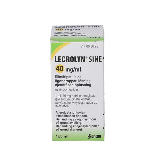 Lecrolyn Sine øjendråber 5 ml 