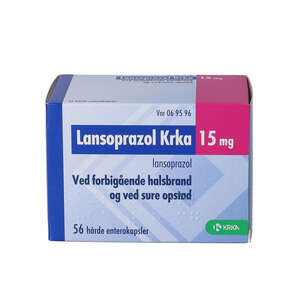 Lansoprazol KRKA 15 mg 56 stk