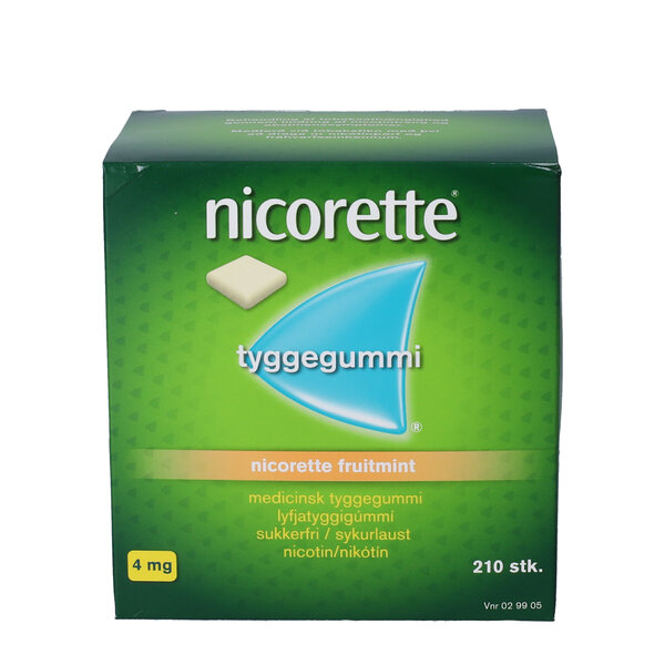 Nicorette fruitmint 4 mg 210 stk