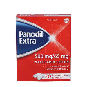 Panodil Extra 500+65 mg 20 stk