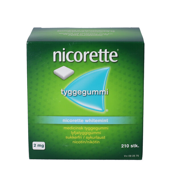 Nicorette Whitemint 2 mg 210 stk