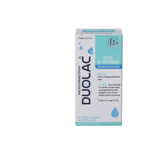 Duolac Duo+ D-dråber (7,5 ml)