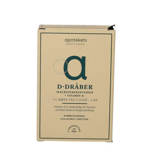Apotekets D-dråber med Mælkesyrebakterier