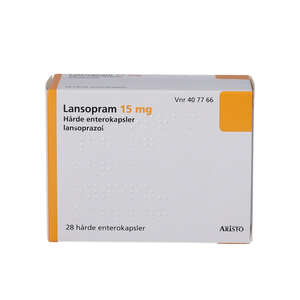 Lansopram 15 mg 28 stk