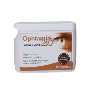 Ophtamin 20 Lutein + Zink Tabletter (120 stk.)