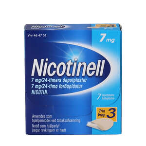 Nicotinell 7 mg/24 timer 7 stk