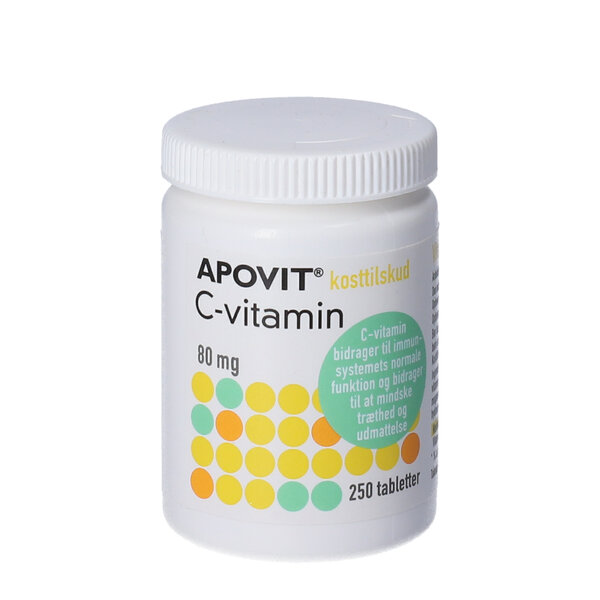 Apovit C-vitamin tabletter 80 mg (250 stk)