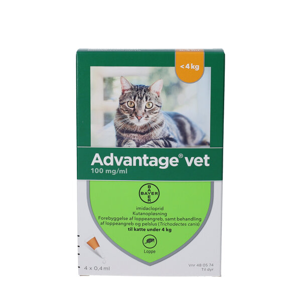 Advantage Vet. Opløsning (kat <4 kg)