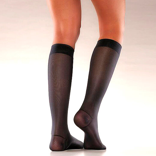 Mabs Nylon Knæstrømpe (Sort/S)