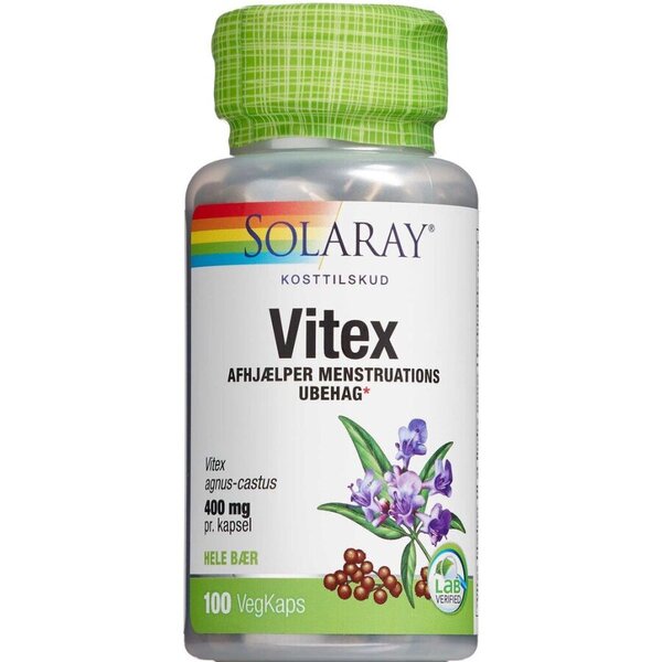 Solaray Vitex kapsler 100 stk. | Køb på DinApoteker.dk