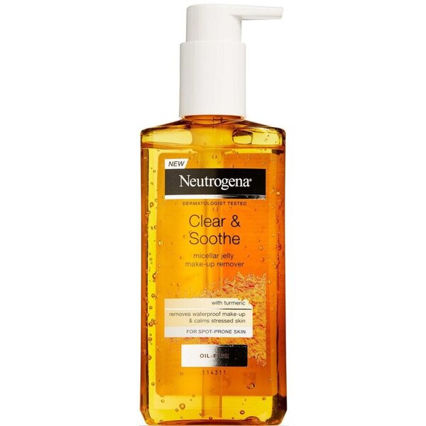 Neutrogena Clear and Soothe Micellar Jelly Make - Up Remover With Turmeric  200ml 