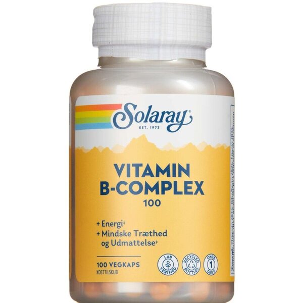 Solaray Vitamin B-Complex 100 Stk. | Køb På DinApoteker.dk