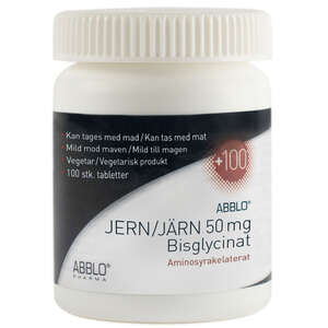 ABBLO Jern 50 mg Bisglycinat (100 stk)