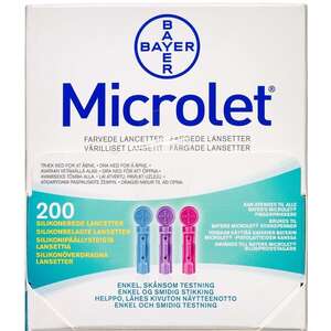 Kulørte Microlet lancetter