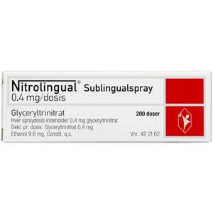 Nitrolingual spray 0,4 mg/dos