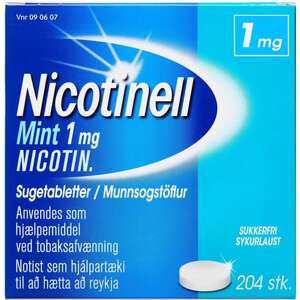 Nicotinell Mint 1 mg 204 stk 