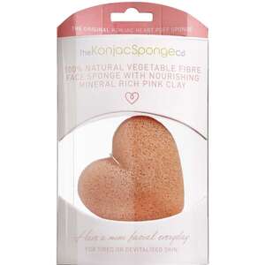 Konjac Sponge Face (Pink/hjerte)