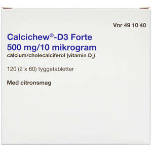 Calcichew-D3 Forte 500 mg+10 m