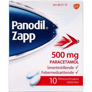 Panodil Zapp 500 mg 10 stk