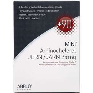 ABBLO MINI Aminocheleret Jern (90 stk)
