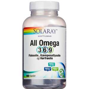 Solaray All Omega 3-6-9 Kapsler (180 stk)