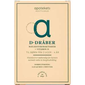 Apotekets D-dråber med Mælkesyrebakterier