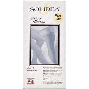 Solidea Relax Unisex Therapeutic Strømpe (L+/sort/lukket)