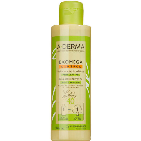 A-Derma Exomega Control Emollient Shower Oil (500 ml)