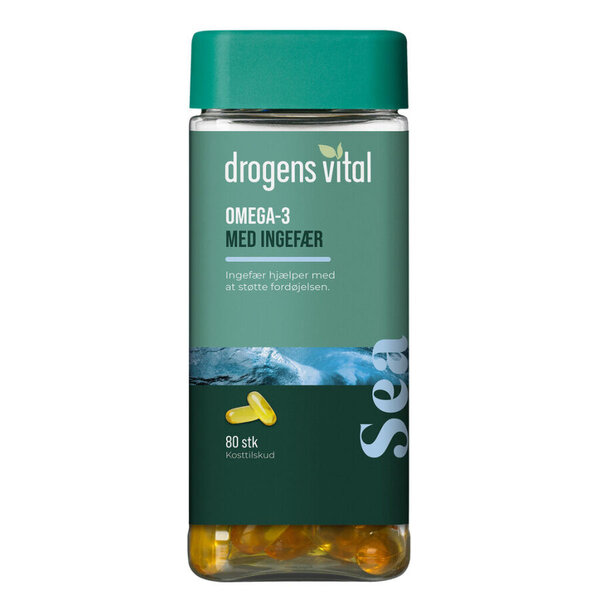 Drogens Vital Sea Omega-3 Med Ingefær