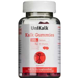 Unikalk Kalk Gummies (jordbær)