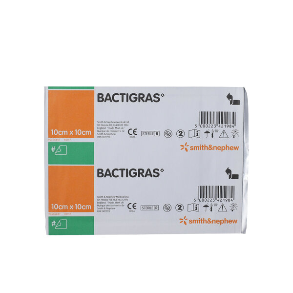 Bactigras Kompres (10 cm) 1 stk.