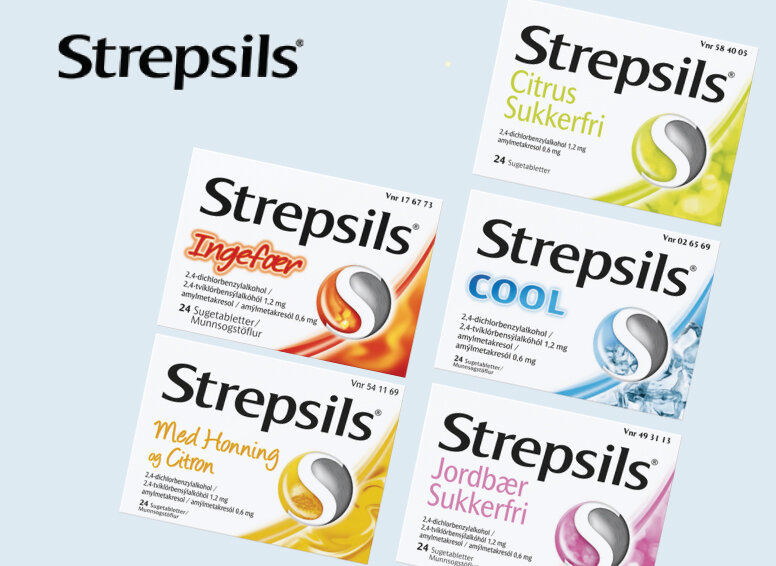 Strepsils lindrer ondt i halsen