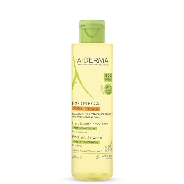 A-Derma Exomega Control Emollient Shower Oil (200 ml)