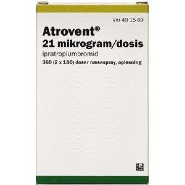 Atrovent næsespray (PA) 2*180 doser 