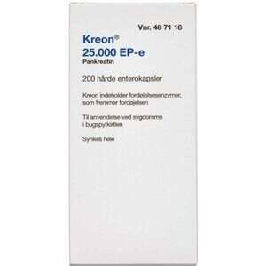 Kreon (2C4) Lipase 25.000 EP-e 200 stk