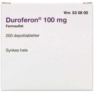 Duroferon 100 mg (2C4) 200 stk