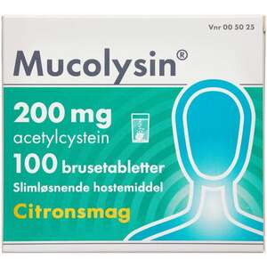 Mucolysin 200 mg 100 stk