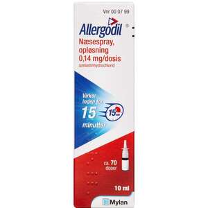 Allergodil næsespray 0,14 mg