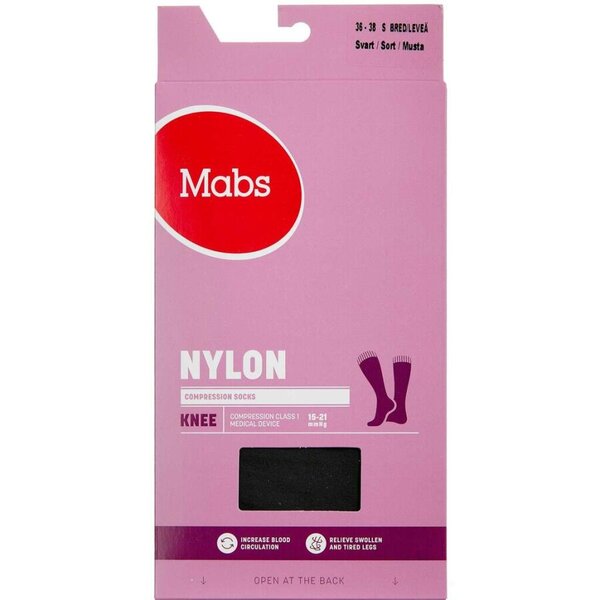 Mabs Nylon Knee Wide Black S