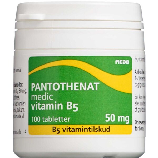 Pantothenat vitamin B5 tabletter