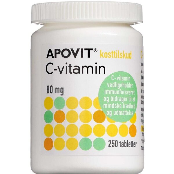 Apovit C-vitamin tabletter 80 mg (250 stk)