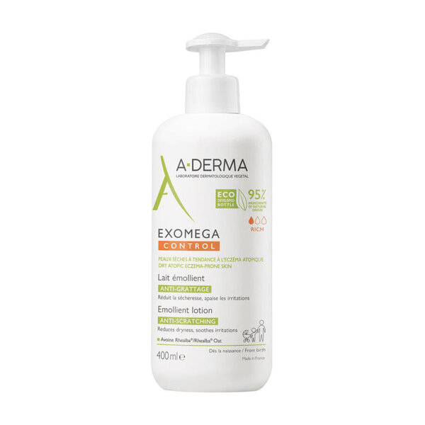 A-Derma Exomega Control Emollient Lotion (400 ml)