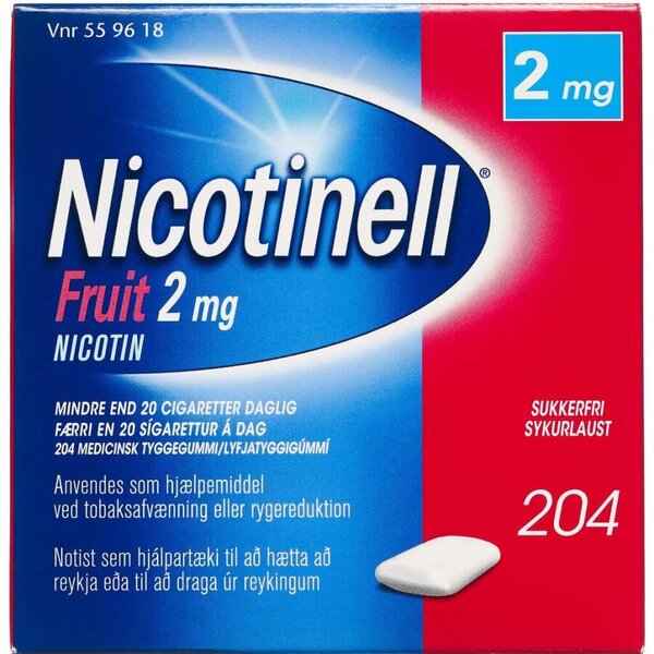 Nicotinell Fruit 2 mg 204 stk