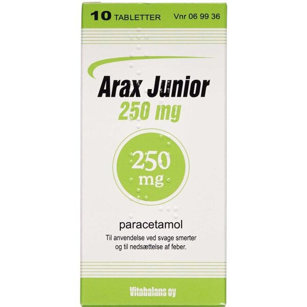 Arax Junior 250 mg 10 stk