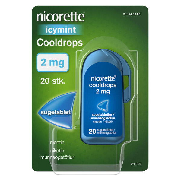 Nicorette Cooldrops 2 mg 20 stk