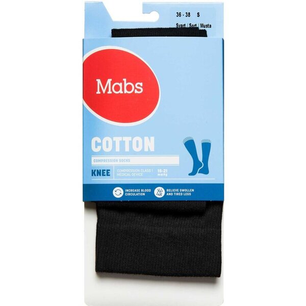 Mabs Cotton Knee Black S